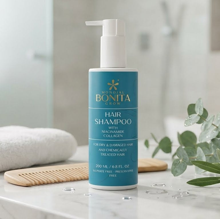 Mondial Bonita Grow Hair Shampoo with Niacinamide & Collagen
